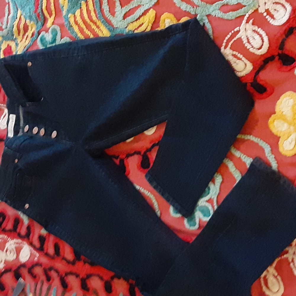 Loft denim jeans sz 6 button front